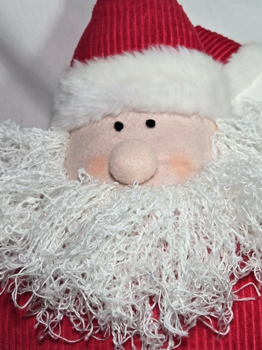 Christmas Pillow Set (2) Santa Snowman Whimsical Decor Holiday Corduroy  19